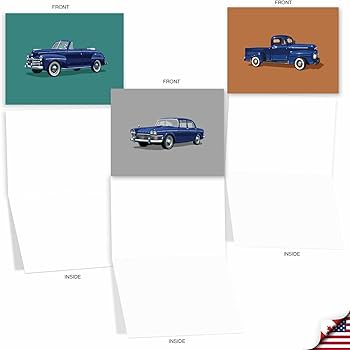Amazon | ヴィンテージVehicles all-occasionユーモアGreeting